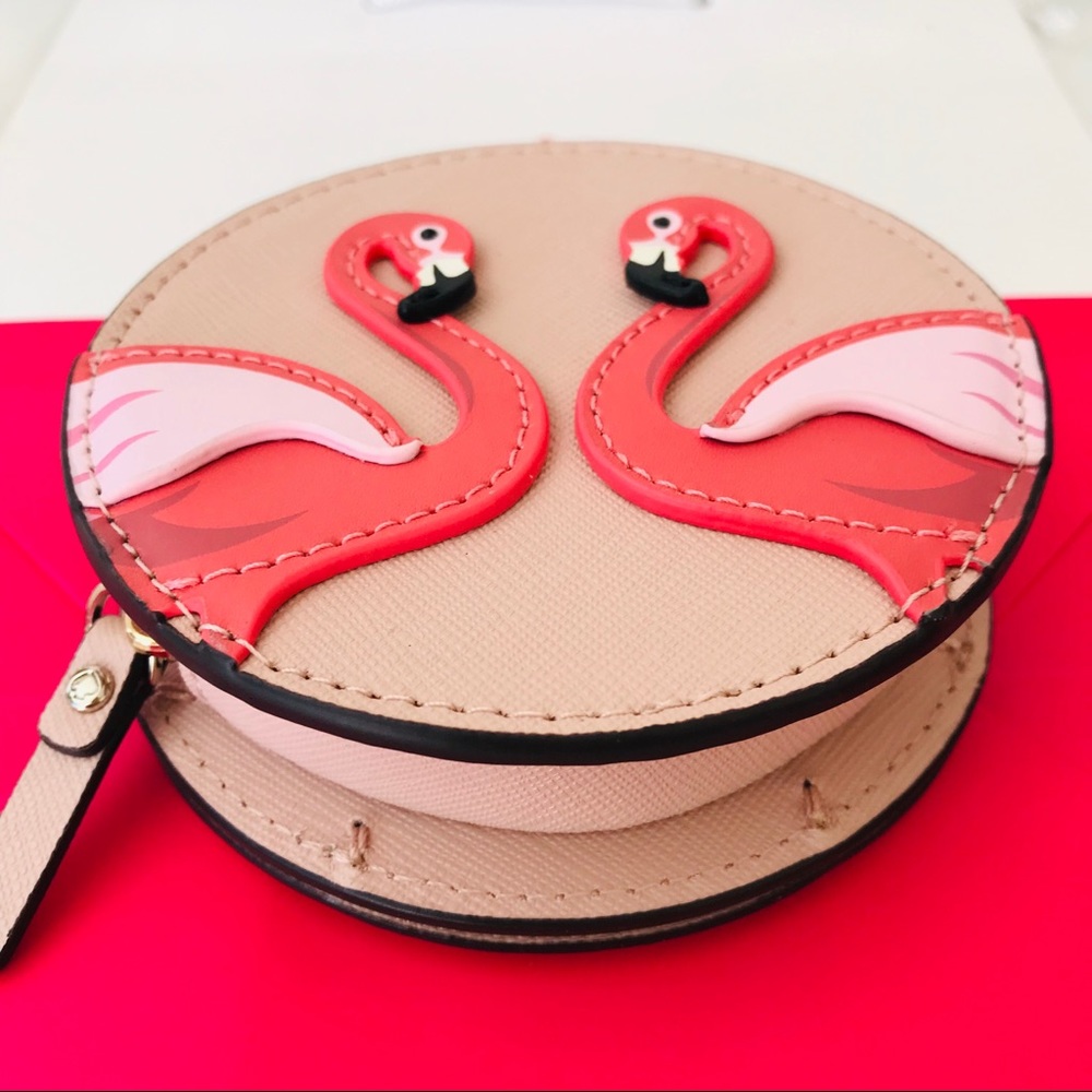 Coin purse flamingo by the pool kate spade NWT - Picture 3 of 7